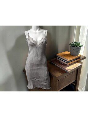Zimmerli Of Switzerland Richelieu Neglige Taupe Gray Size Small -NWT